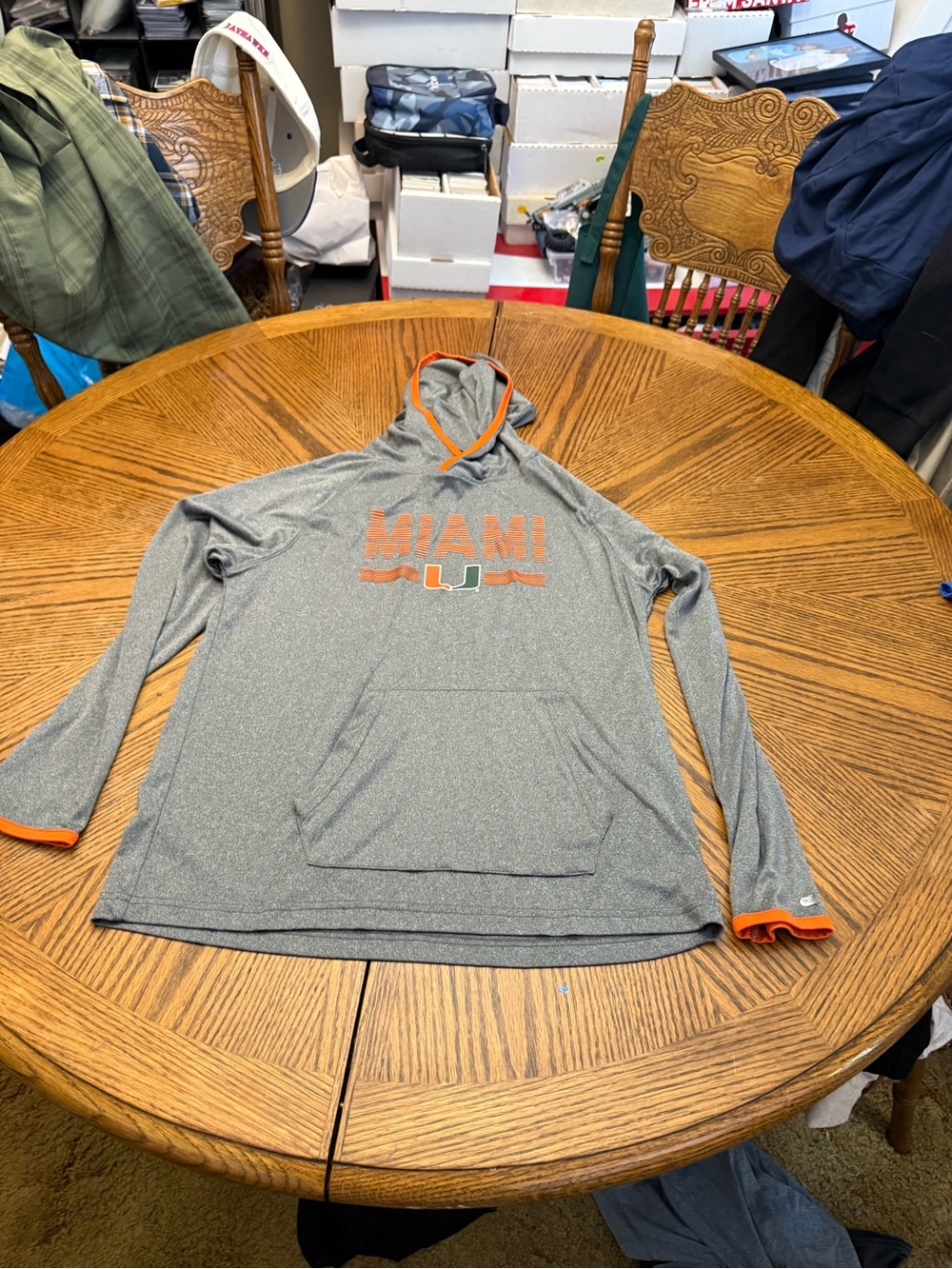 Colosseum Gray Miami Pullover with Orange Trim